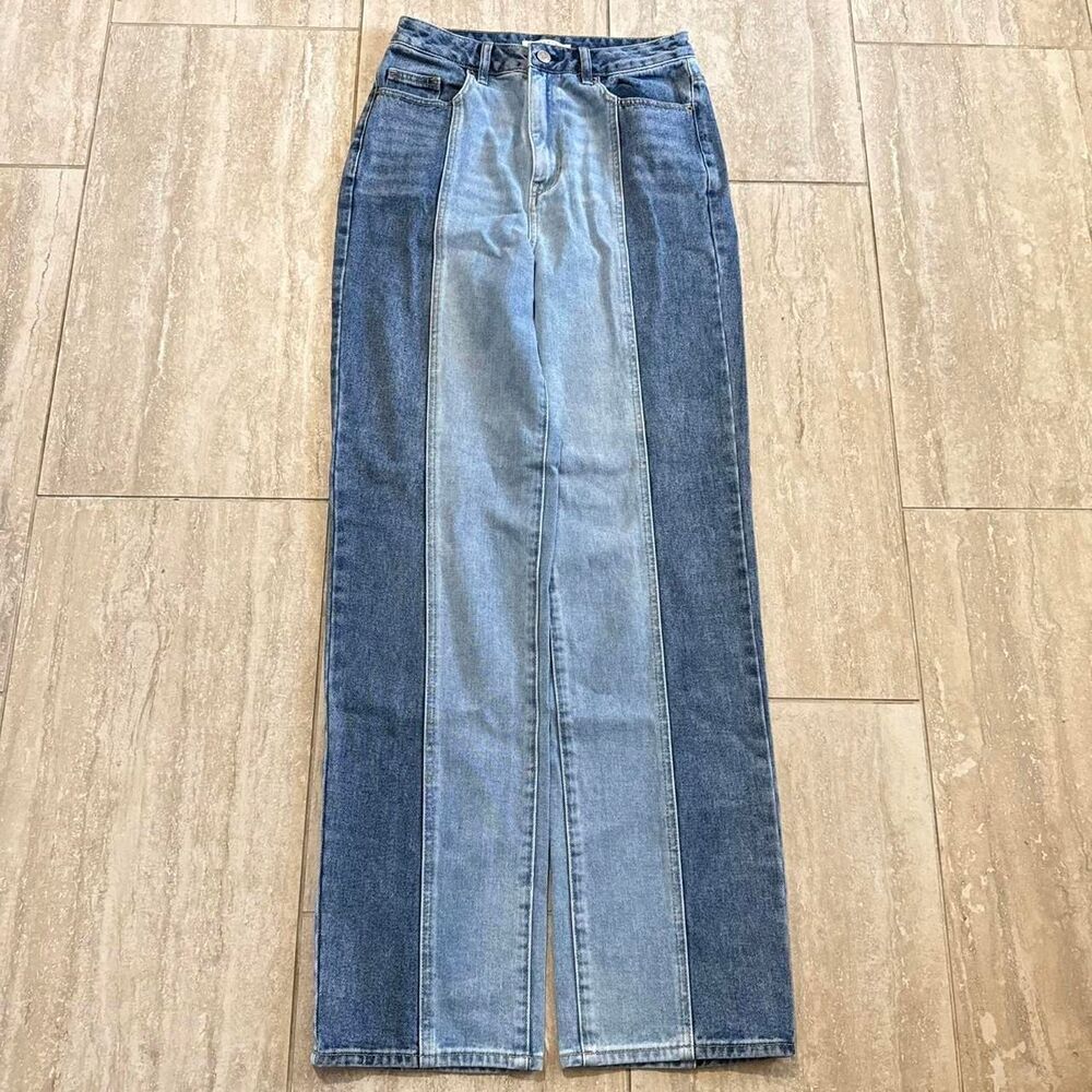 Pacsun 90's Boyfriend Two-Tone Jeans  Women's Size 28 Denim Cotton Y2K style